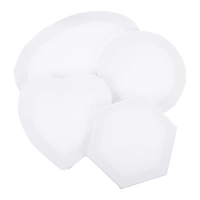 ARTIBETTER 4pcs Unique Oil Painting Frame Blank Canvas Boards Heart Lightweight Supplies for Painting