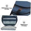 HOMSFOU 1pc Multifunctional Embroidery Tool Tote Bag Portable Storage Holder for Sewing Projects Sturdy Large Capacity Multiple Pockets for Crafting The Go view 3