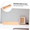 Cabilock Unfinished Wooden Trinket Box Decorative Jewelry Case Desktop Organizer Wall Mountable Storage Box for Office Home for Women and Girls view 3