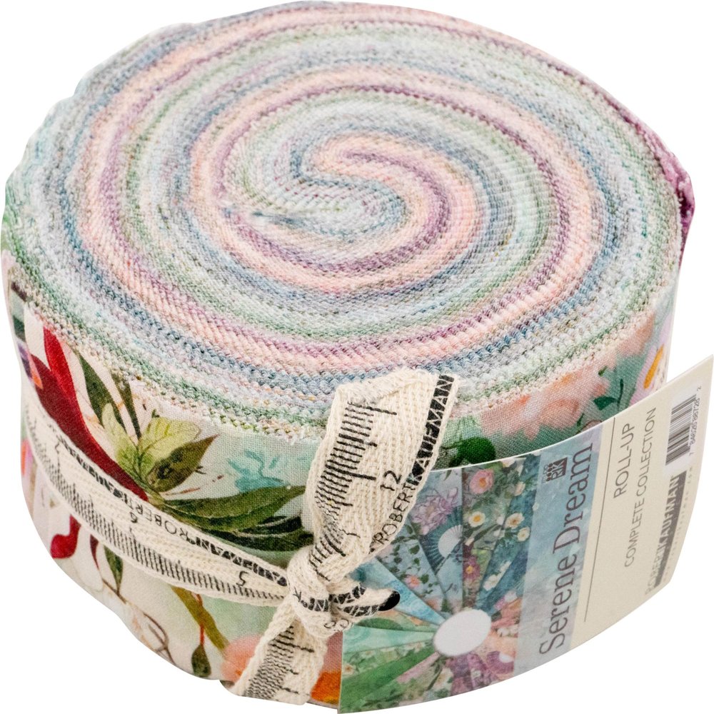 Serene Dream Roll Up 40 2.5-inch Strips Jelly Roll Robert Kaufman Fabrics RU-1341-40