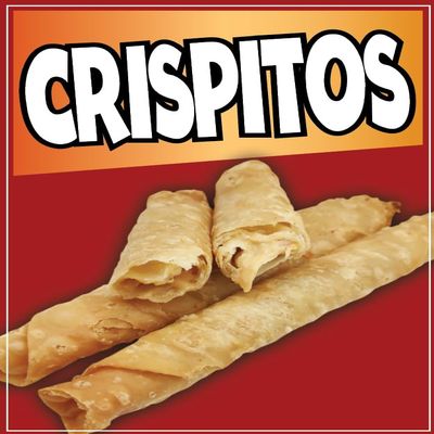 Crispitos Window Sticker Food Truck Concession Vinyl Restaurant Food Sign Crispitos Wall Sticker (36" x 24")
