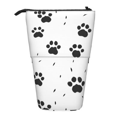 DRTGEDS Bear Paw Cute Stand Up Pencil Case,Spacious Pencils Pouches Pens Bag For Work Office Artists Supplies