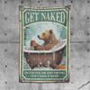 CDWS Tapestry For Bedroom Aesthetic Bear Bath Get Naked Unless You Are Just Visiting DonT Make It Weird Tapestry Funny Patio Decor Tapestries(100X150CM) view 1