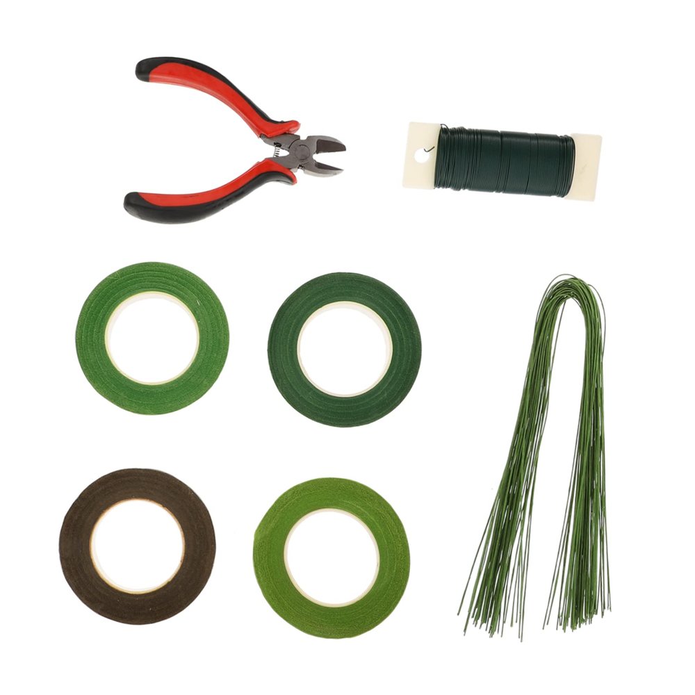 ARTIBETTER 1set Floral Arrangement Tools Kit Craft Floral Tape Wire Cutter Stem Wire and Pliers for Flower Bouquets and Dried Flower Crafts