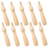 Hohopeti 10pcs Felting Handles Wooden Wool Felting Tool Replacement for Safe for DIY view 1