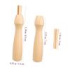 Hohopeti 10pcs Felting Handles Wooden Wool Felting Tool Replacement for Safe for DIY view 2