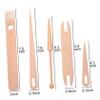 HEALSOPTHY 1set Weaving Loom Tools Wooden Knitting Comb and Stick for DIY Crafts for Sweaters Hats and Scarves Smooth Finish for Safe Use view 2