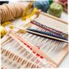 HEALSOPTHY 1set Weaving Loom Tools Wooden Knitting Comb and Stick for DIY Crafts for Sweaters Hats and Scarves Smooth Finish for Safe Use view 3
