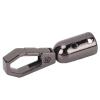 10 Sets Rope End Snap Fittings, Zinc Alloy 8mm Hole Hanging Bell Snap Hooks with Screws for Decoration, Crafting, Leather Crafts, and More (Black) view 4