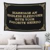 Garage Decor For Men Marriage An Endless Sleepover With Your Favorite Weirdo Tapestyr Stuff For Boys Room Man Cave Bar(100X150CM) view 1