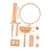 KOCKSHION 360degree Rotating Cross Stitch Stand Wooden Embroidery Hoops DIY Embroidery Accessory Craft Hoop for Sewing Table view 1