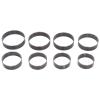 MAVIS LAVEN 8Pcs Round Shape Leather Punching Die Set Alloy Steel DIY Cardboard Cutting Mold Die Punching Tool Kit with Storage Box for Leather Cardboard Rubber view 2