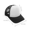 Ipetboom 10pcs Blank Trucker Hats for Sublimation Unisex Outdoor Baseball Caps for Heat Transfer Designs for Sports Fishing Camping Black view 2