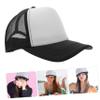 Ipetboom 10pcs Blank Trucker Hats for Sublimation Unisex Outdoor Baseball Caps for Heat Transfer Designs for Sports Fishing Camping Black view 3