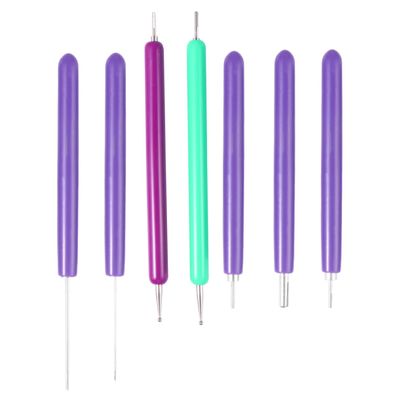 HOMSFOU 21pcs Quilling Tool Quilling Pen Kit Double- Pens for Paper Crafting Includes Needle and Accessories for Beginners and Advanced