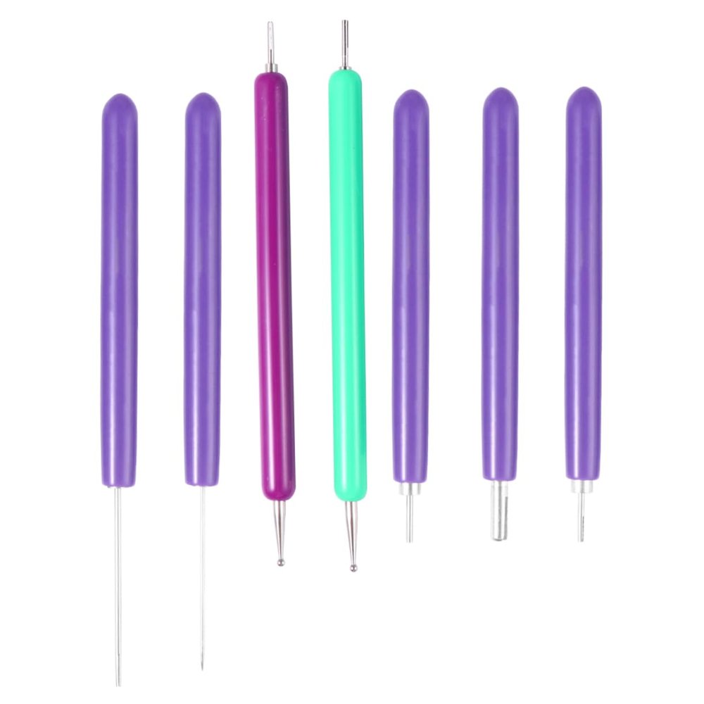 HOMSFOU 21pcs Quilling Tool Quilling Pen Kit Double- Pens for Paper Crafting Includes Needle and Accessories for Beginners and Advanced