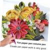 HOMSFOU 21pcs Quilling Tool Quilling Pen Kit Double- Pens for Paper Crafting Includes Needle and Accessories for Beginners and Advanced view 2