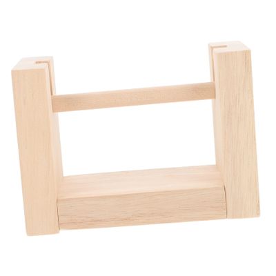 LIFKOME Sewing Thread Dispenser Rack Rotatable Wooden Yarn Spool Holder Yarn Winder for Crocheting Knitting