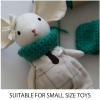 BESTonZON 2pcs Necktie and Bowtie for Dolls Cute Cotton Doll Accessories Lightweight Fashionable Solid for Stylish Dress up view 3