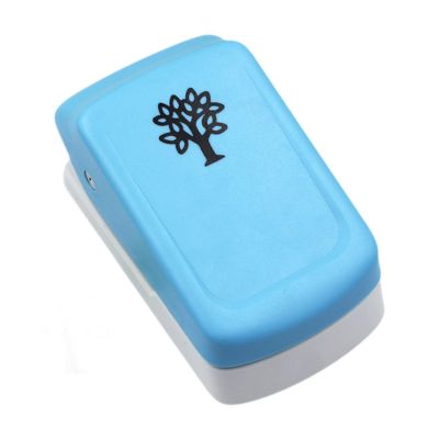 Sclmgo Embossing Puncher Craft Lever Punch Square Mini Fancy Punch DIY Supplies for Planner Inserts Notepad Photo Album Craft Tag, Tree Shape