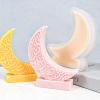 QIEIEI Moon Silicone Mould Moon Shaped Candle Molds Soap Castings Molds Handmade Resin Molds for Eid Ramadans Decorations view 3