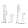 Angoily 4pcs Extendable Plastic Brush Storage Tube Clear Paint Brush Holder for Watercolor Pens Drawing Tools Height Design for Artists and Art Supplies view 2