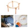 SEWACC 1set Wooden Embroidery Stand Cross Rack for Needlework Solid Legs Frame for Comfortable Hands Crafting view 2
