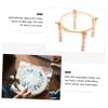 SEWACC 1set Wooden Embroidery Stand Cross Rack for Needlework Solid Legs Frame for Comfortable Hands Crafting view 3