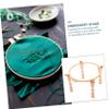 SEWACC 1set Wooden Embroidery Stand Cross Rack for Needlework Solid Legs Frame for Comfortable Hands Crafting view 4