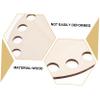 CORHAD 2pcs Natural Wooden Blank Bottoms for Crocheting Moses Basket Base Pre-drilled view 4