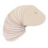 Homoyoyo 50pcs Blank Heart Wood Discs for Crafts Natural Embellishments for Scrapbooking Decoupage Sign Making Art Projects Smooth Finish Ready to Paint Decorate view 1