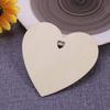 Homoyoyo 50pcs Blank Heart Wood Discs for Crafts Natural Embellishments for Scrapbooking Decoupage Sign Making Art Projects Smooth Finish Ready to Paint Decorate view 2
