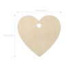 Homoyoyo 50pcs Blank Heart Wood Discs for Crafts Natural Embellishments for Scrapbooking Decoupage Sign Making Art Projects Smooth Finish Ready to Paint Decorate view 3