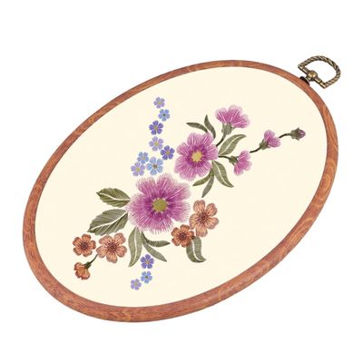 HEALSOPTHY 3pcs DIY Embroidery Hoop Embroidery Circle Frames for Cross Stitch Circle Wall Decorations