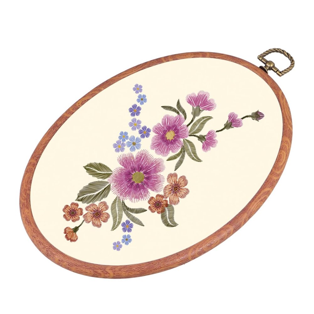 HEALSOPTHY 3pcs DIY Embroidery Hoop Embroidery Circle Frames for Cross Stitch Circle Wall Decorations