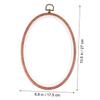 HEALSOPTHY 3pcs DIY Embroidery Hoop Embroidery Circle Frames for Cross Stitch Circle Wall Decorations view 2