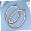 HEALSOPTHY 3pcs DIY Embroidery Hoop Embroidery Circle Frames for Cross Stitch Circle Wall Decorations view 3