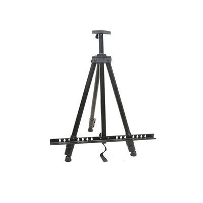 HIONJIN Portable Metal Easel Adjustable Sketch Travel Easel Thickened Triangular Aluminum Alloy Easel Sketch Painting Artist Art Supplies