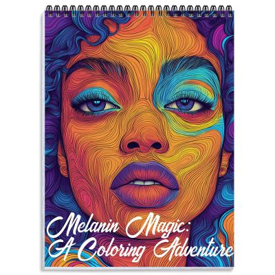 Coloring Book for Adults Relaxation, 24 Pages Adult Coloring Books for Women Stress Relief, Spiral Bound Coloring Books, Relaxing Gift for Women
