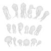 CORHAD 18pcs Mini Animals Epoxy Landscape Filler Silicone Animal Models for DIY Jewelry Making Epoxy Filler view 1