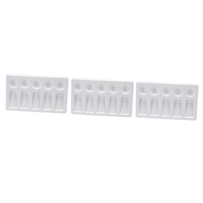 BEBEMOKO 3pcs Watercolor Palette Trays Mixing Trays Pallets for Artists Pigment Mixing