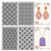 CHGCRAFT 4 Sheets Mandala Clay Texture Mat Artistic Plaid Flowers Polymer Clay Texture Sheets DIY Tools for Pottery Earring Jewelry Making Stamp Engraving Machines, 4x2.6inch view 1
