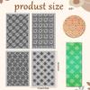 CHGCRAFT 4 Sheets Mandala Clay Texture Mat Artistic Plaid Flowers Polymer Clay Texture Sheets DIY Tools for Pottery Earring Jewelry Making Stamp Engraving Machines, 4x2.6inch view 2