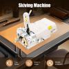 Electric Leather Skiving Machine, Industrial Leather Shovel Skin Cutter Skiver Tool for 1.57 Inch Single Width Edge & Flat Thinning Leather, Felt, Rubber view 2