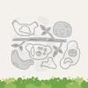 Animal Patchwork Koala Die Cuts DIY Sewing Metal Cutting Dies for Handmade Card Making Stencils Festivals Scrapbooking Album Paper Craft Template view 3