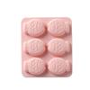 1pc 6 Hole Cartoon Fish Silicone Soap Molds Cake Candy Chocolate Bread Fudge Kitchen Baking Mould Bakeware Handmade Soap Making Silicone Mold(Rosy), Cookie Cutter view 1
