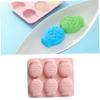 1pc 6 Hole Cartoon Fish Silicone Soap Molds Cake Candy Chocolate Bread Fudge Kitchen Baking Mould Bakeware Handmade Soap Making Silicone Mold(Rosy), Cookie Cutter view 3