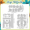 DELORIGIN Rose Cross Cutting Dies Flower Card Making Die Stencil Metal Die Cuts Card Scrapbooking Embossing Template Dies for Greeting Cards Craft Album Invitation Festive Birthday Decor view 2