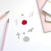 DELORIGIN Rose Cross Cutting Dies Flower Card Making Die Stencil Metal Die Cuts Card Scrapbooking Embossing Template Dies for Greeting Cards Craft Album Invitation Festive Birthday Decor view 4