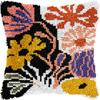 Flowers Latch Hook Kits Pillow Kits Cushion Throw Pillow Embroidery Craft Kits for Beginner DIY Kits of Pillowcase with Printed Canvas Home Decor 43x43cm (q6) view 1